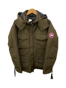 CANADA GOOSE◆KAMLOOPS/シミ ヨゴレ有/ダウンジャケット/L/ナイロン/KHK/無地/4078JM R