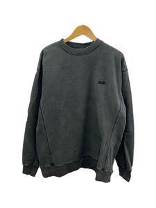 ONEITA◆Pigment Dye Crewneck Sweatスウェット/M/コットン/BLK/無地/75-13-0491-1