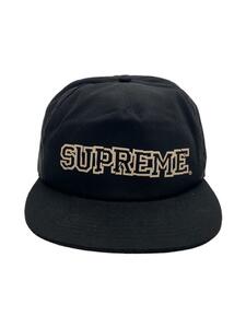 Supreme◆21AW/SHATTERED LOGO 5 PANEL CAP/-/ポリエステル/BLK/メンズ