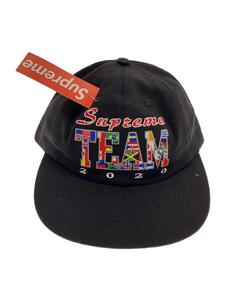 Supreme◆20SS/Team 6-Panel/キャップ/FREE/アクリル/BLK/メンズ