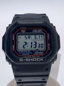 CASIO◆ソーラー腕時計・G-SHOCK/デジタル/BLK