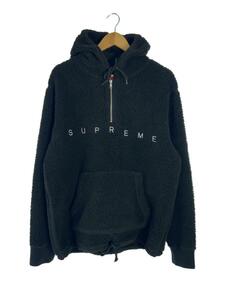 Supreme◆15AW/Sherpa Fleece Pullover/フリースジャケット/L/ポリエステル/BLK