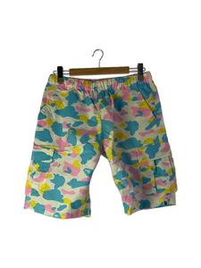 A BATHING APE◆candy camo/カーゴショーツ/ショートパンツ/M/ナイロン/マルチカラー/カモフラ