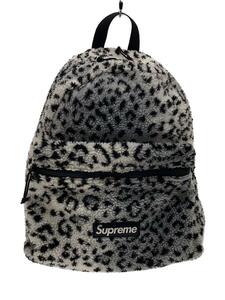 Supreme◆17AW/Leopard Fleece Backpack/リュック/GRY/レオパード