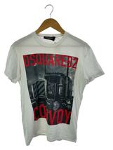 DSQUARED2◆Tシャツ/M/コットン/WHT/無地_画像1