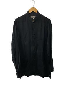 yohji yamamoto POUR HOMME◆長袖シャツ/2/ブラック/無地/HN-B44-222/数か所に変色有