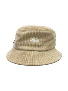 STUSSY◆バケットハット/-/コットン/BEG/メンズ/1321051