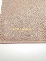 SAINT LAURENT◆ラインオリガミタイニーウォレット/3つ折り財布/レザー/SLV/レディース_画像3