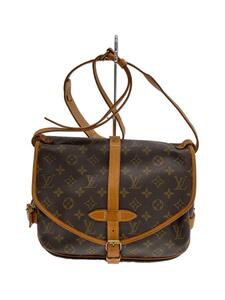 LOUIS VUITTON◆1)ソミュール30_モノグラム・キャンバス_BRW/PVC/BRW