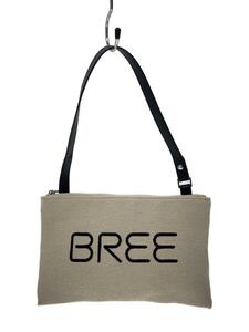 BREE◆SLG 205 POUCH S/ユーティリティーバッグ/ハンドバッグ/ポーチ/キャンバス/BEG