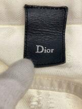 Dior HOMME◆ストレートパンツ/29/コットン/ホワイト/ダメーシ加工_画像4