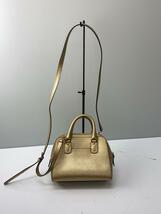 MICHAEL KORS◆2WAY/ショルダーストラップ/ハンドバッグ/レザー/GLD/35T5MSAS1T_画像3