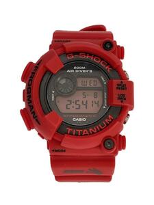 CASIO◆クォーツ腕時計・G-SHOCK/デジタル/RED/メンズ/