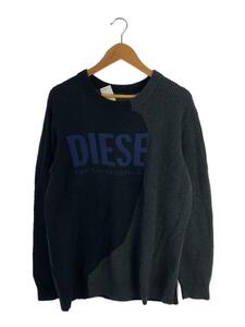 DIESEL◆セーター(厚手)/L/コットン/BLK