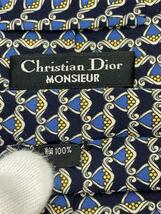 Christian Dior◆ネクタイ/コットン/NVY/総柄/メンズ/Y-TK-03_画像3