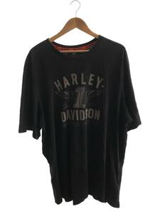 HARLEY DAVIDSON◆Tシャツ/-/コットン/BLK//