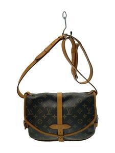 LOUIS VUITTON◆1)ソミュール30_モノグラム・キャンバス_BRW/PVC/BRW