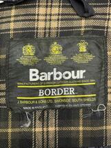 Barbour◆Vintage/90s/BORDER/ボーダー/3ワラント/オイルドジャケット/コート/セージグリーン//_画像3