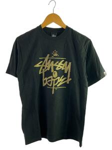 STUSSY◆Tシャツ/S/コットン/BLK