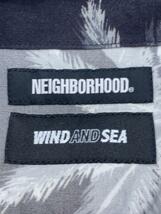 WIND AND SEA◆アロハシャツ/XL/レーヨン/BLK/221FRWSN-SHM02S_画像3