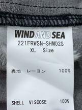 WIND AND SEA◆アロハシャツ/XL/レーヨン/BLK/221FRWSN-SHM02S_画像4