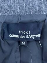 tricot COMME des GARCONS◆90s/AD1999/中綿/テーラードジャケット/M/ウール/GRY/ストライプ/TJ-07011M_画像3