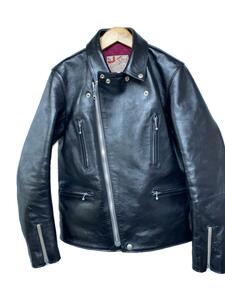 ADDICT CLOTHES*DOUBLE RIDERS JACKET LONG TYPE HORSE/38/ horse leather /BLK/AD-02L//