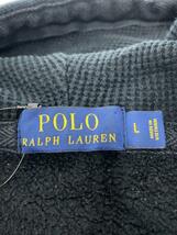 POLO RALPH LAUREN◆ジップパーカー/L/コットン/BLK_画像3