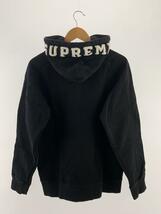 Supreme◆18FW/Paneled Hooded Sweatshirt/パーカー/M/コットン/ブラック_画像2