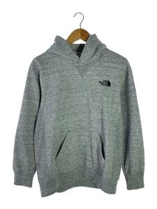 THE NORTH FACE◆SQUARE LOGO HOODIE_スクエアロゴフーディ/M/ポリエステル/GRY