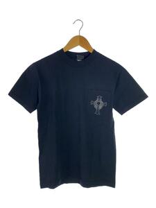 CHROME HEARTS◆クロスポケットT/Tシャツ/S/コットン/BLK