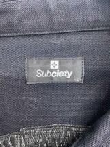 subciety◆ブルゾン/L/コットン/BLK/無地_画像3