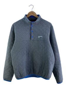 patagonia◆13年製/スナップT/プルオーバー/ダイヤモンドキルト/M/コットン/GRY/25425FA13