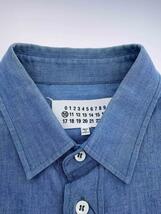 Maison Martin Margiela◆長袖シャツ/44/コットン/BLU_画像8