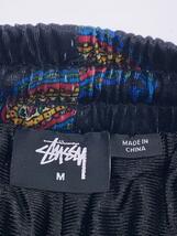 STUSSY◆ショートパンツ/M/ポリエステル/BLK/総柄_画像4