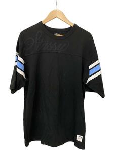 STUSSY◆Tシャツ/XL/コットン/BLK/無地