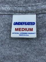 UNDEFEATED◆Tシャツ/M/コットン/GRY/無地/190077001067_画像3