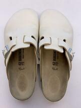 BIRKENSTOCK◆サンダル/27cm/WHT/レザー/ボストン_画像3