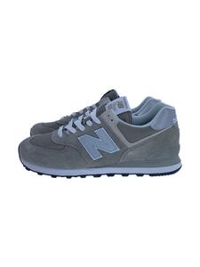 NEW BALANCE◆ML574/グレー/27cm/グレー/スウェード/スニーカー/靴