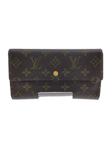 LOUIS VUITTON◆ポルト・トレゾール・インターナショナル_モノグラム・キャンバス_BRW/PVC/BRW/レディース