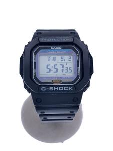 CASIO◆ソーラー腕時計/G-SHOCK/デジタル/ラバー/ブラック