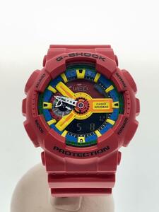 CASIO◆クォーツ腕時計・G-SHOCK/デジアナ/RED