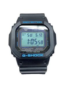 CASIO◆ソーラー腕時計・G-SHOCK/デジタル/ラバー/BLK/BLK