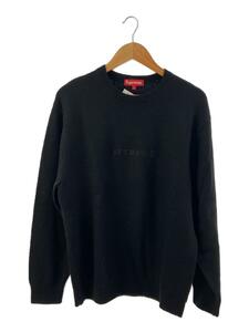 Supreme◆セーター(厚手)/L/ウール/BLK/状態考慮/Pilled sweater