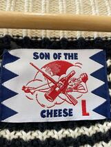 SON OF THE CHEESE◆21SS/Big Vest/ニットベスト(厚手)/L/コットン/マルチカラー/総柄_画像3