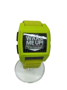 NIXON◆ニクソン/BASE TIDE PRO/LIME/クォーツ腕時計/デジタル/