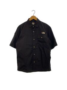 THE NORTH FACE◆S/S NUPTSE SHIRT_ショートスリーブヌプシシャツ/M/ナイロン/ブラック