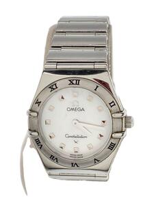 OMEGA* Constellation Mini / кварц наручные часы / аналог / нержавеющая сталь /WHT/SLV