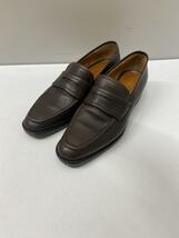 COACH◆ローファー/US7.5/BRW/レザー/J101_画像2