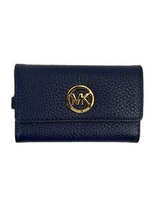 MICHAEL KORS◆キーケース/レザー/NVY/無地/レディース/AV-1705